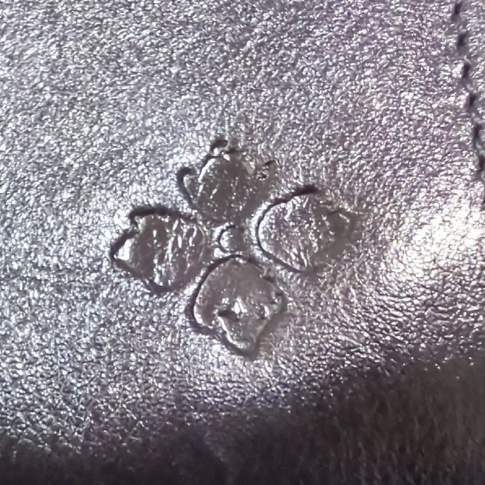 NWT Patricia Nash Black Tooled Leather Crossbody Phone Pouch - Picture 3 of 9